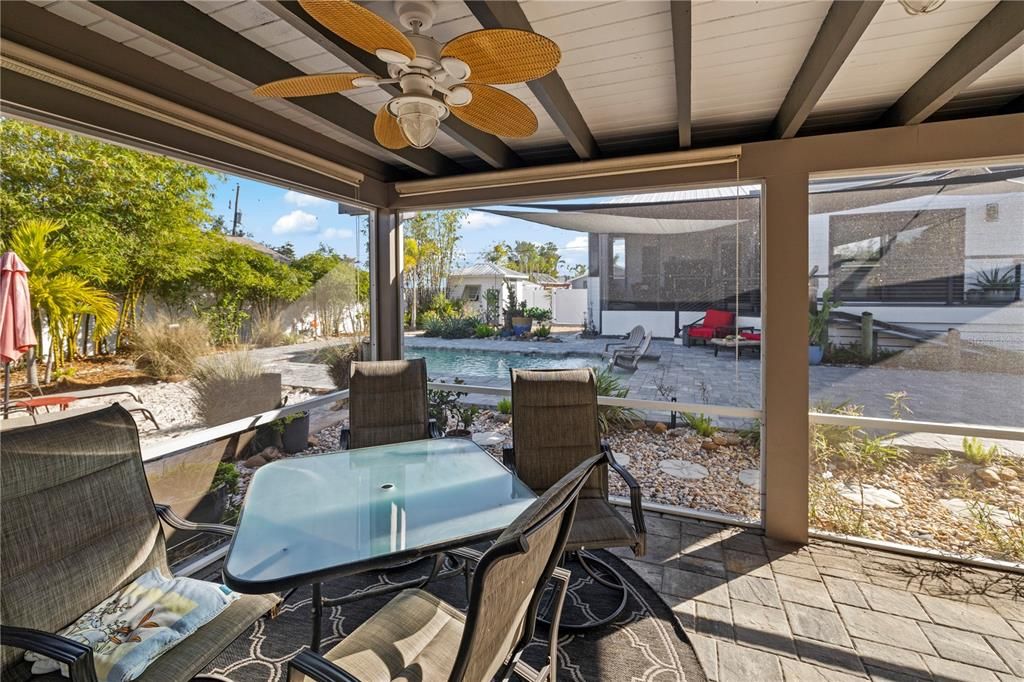 Lanai in primary living area