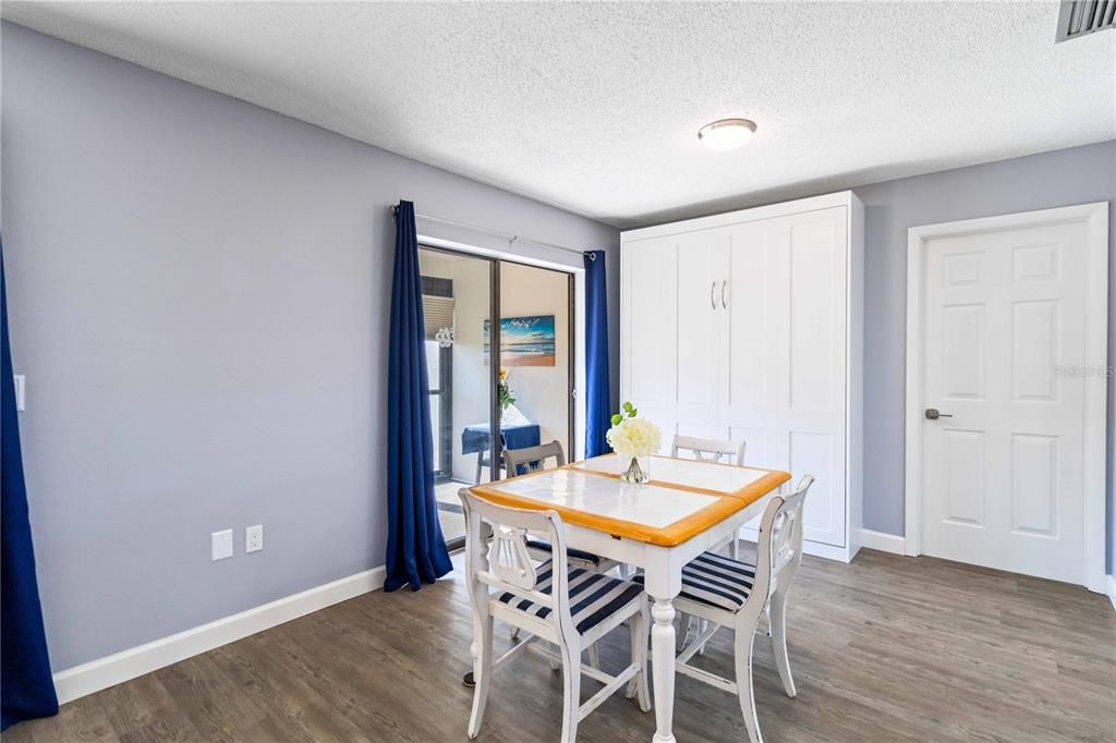 Dining Room with hidden Murphy Bed