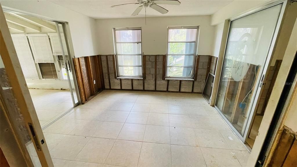 View: Enclosed Bonus room from Kitchen