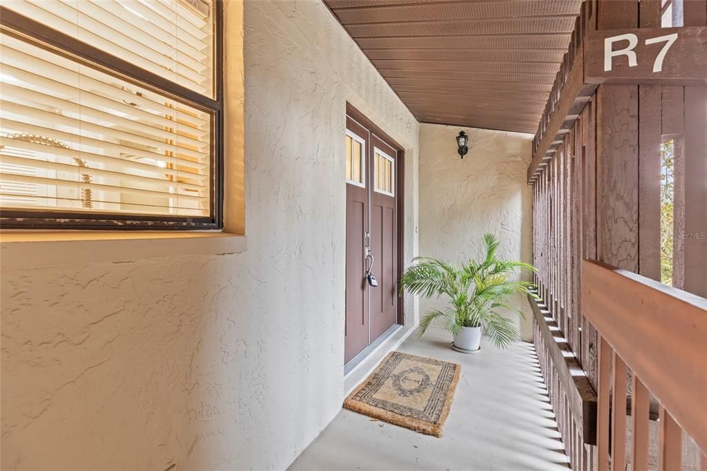 Front porch and door