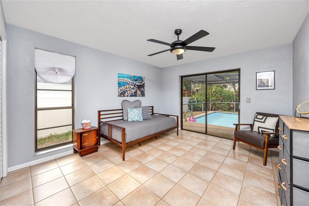 BEDROOM 2 OVERLOOKING POOL