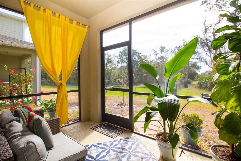 Screened patio