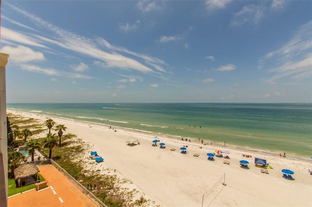 View from balcony looking south