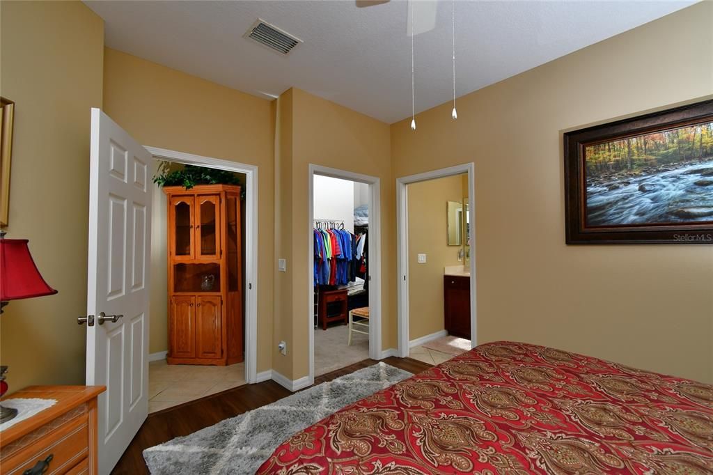 Enjoy the walk-in closet and private bath.