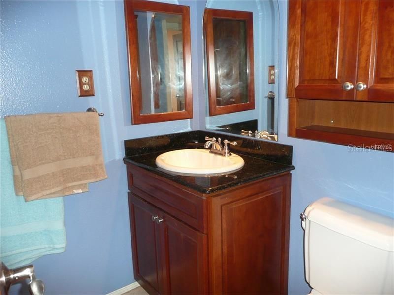 Guest bath offers shower