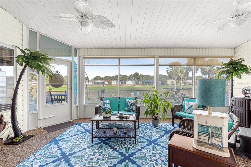 Florida Room inside with another patio outside for grilling