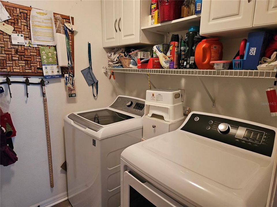 Inside laundry room