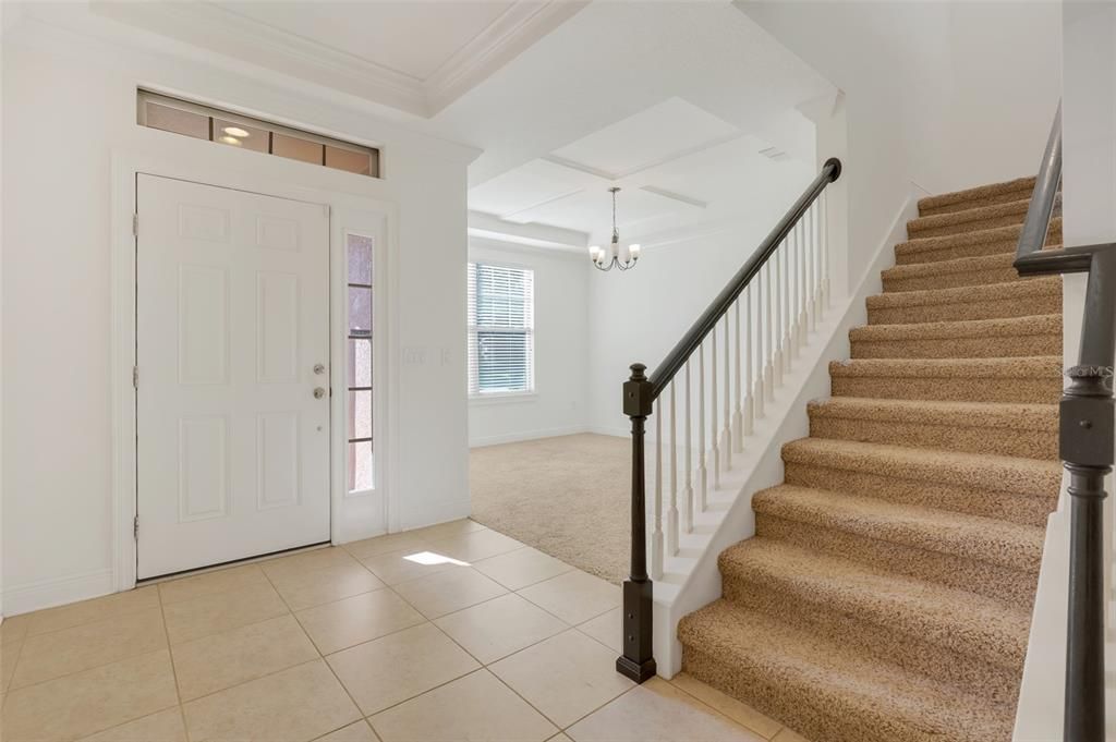 Foyer leading to the upstairs