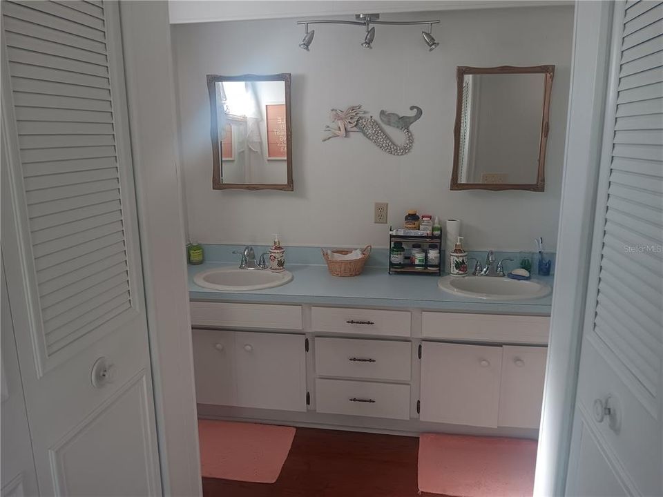 Master bath looking from the bedroom