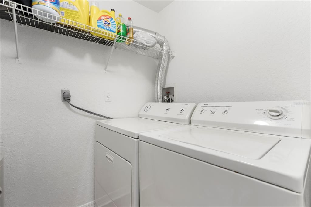 Interior laundry room