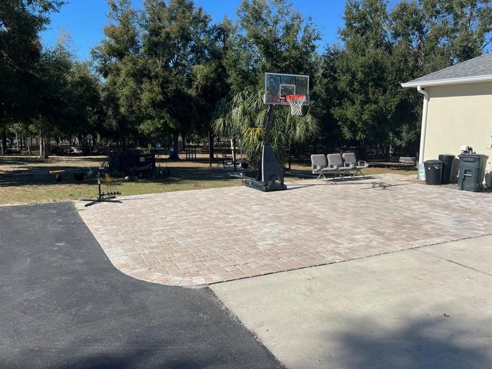 Parking pad and pavers