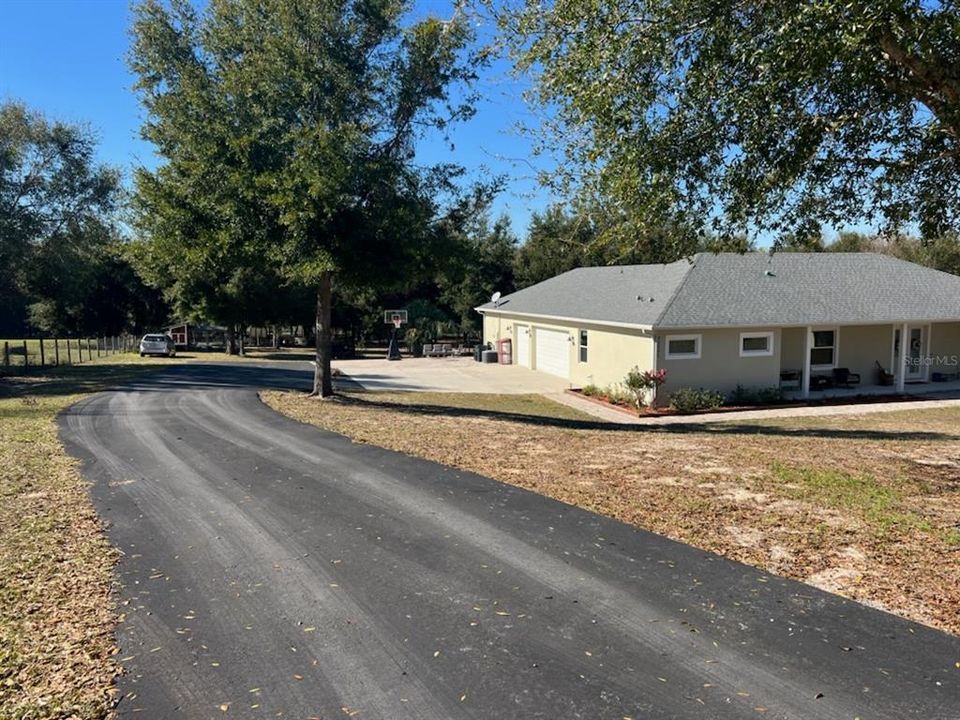 Paved driveway