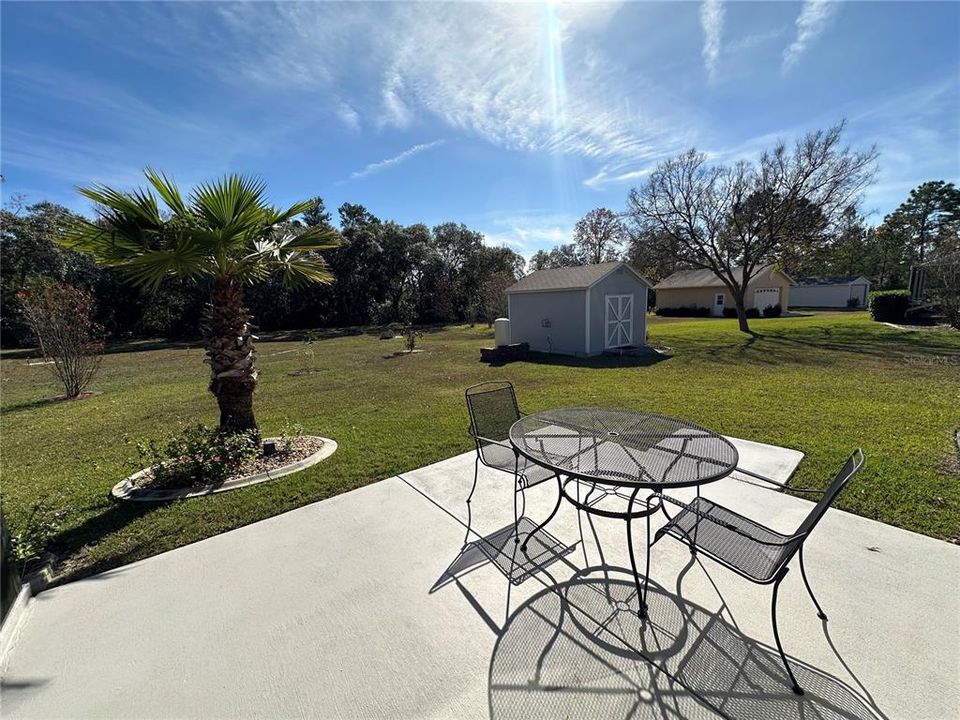 Rear Patio Seating Area