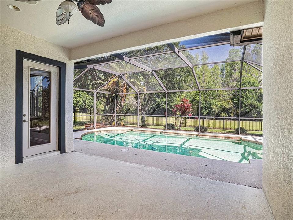 Lanai with Sliders and door leading to Master Bedroom