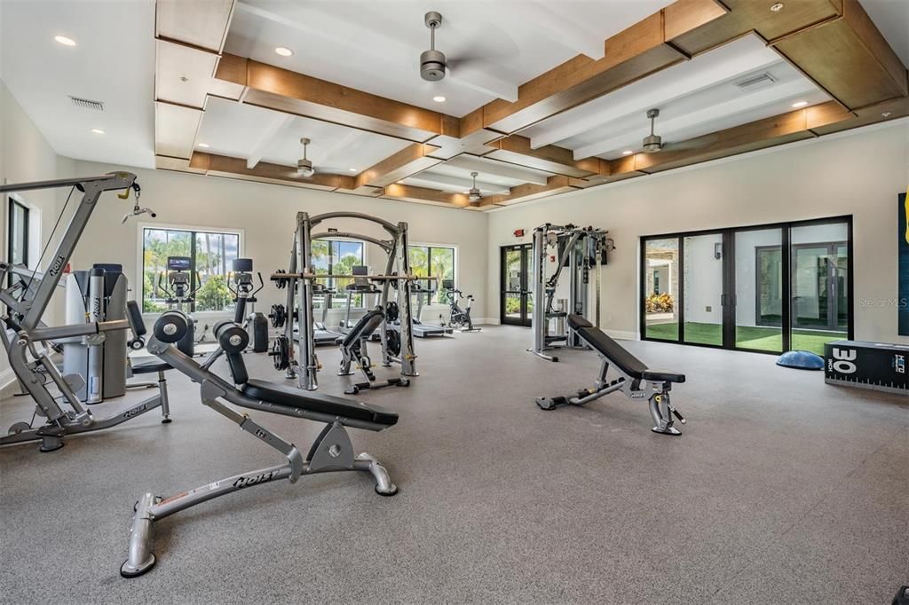 Clubhouse fitness room