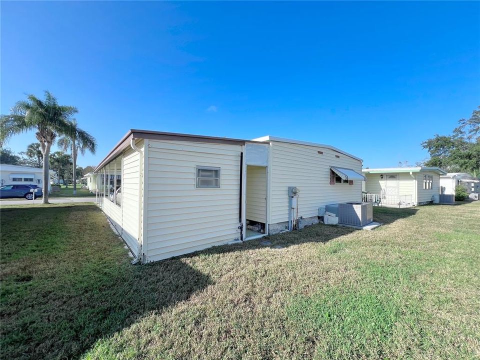 Southeast rear of home