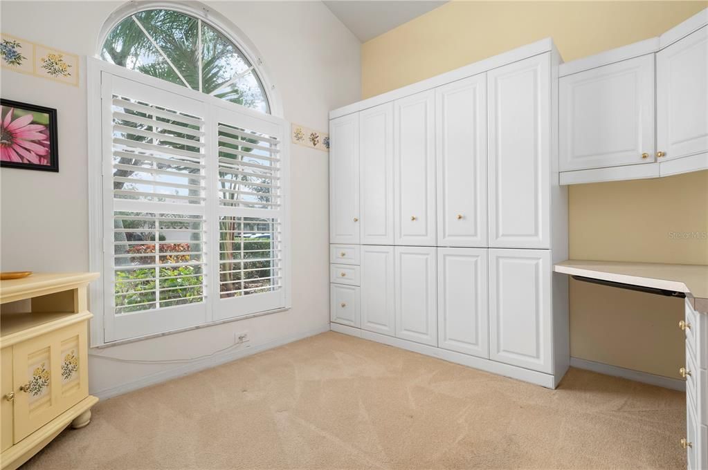 Bedroom 2 with Murphy bed and desk