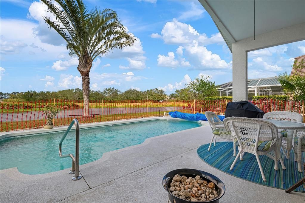 Pool view looking north