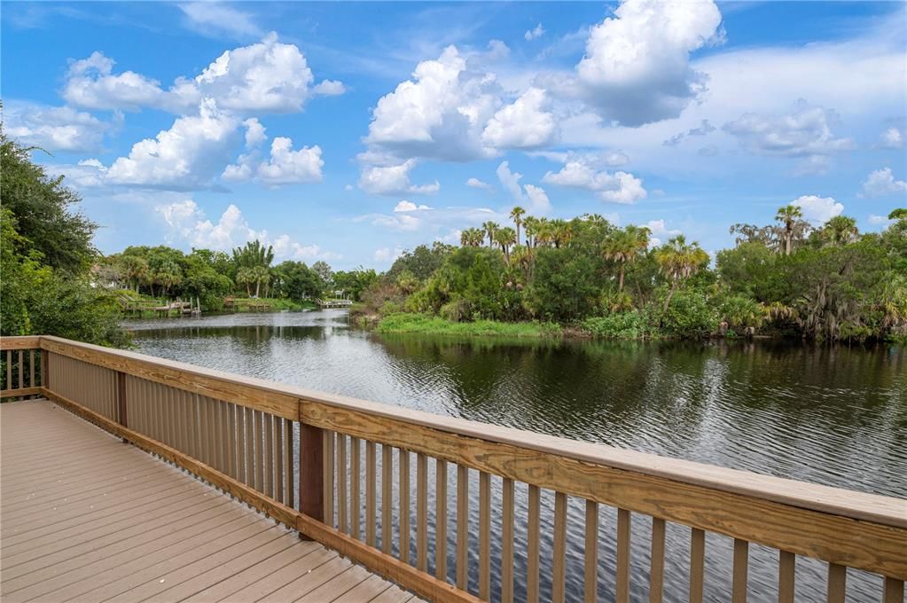 Braden River fishing pier looking north