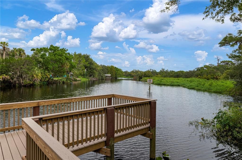 Braden River fishing pier looking south