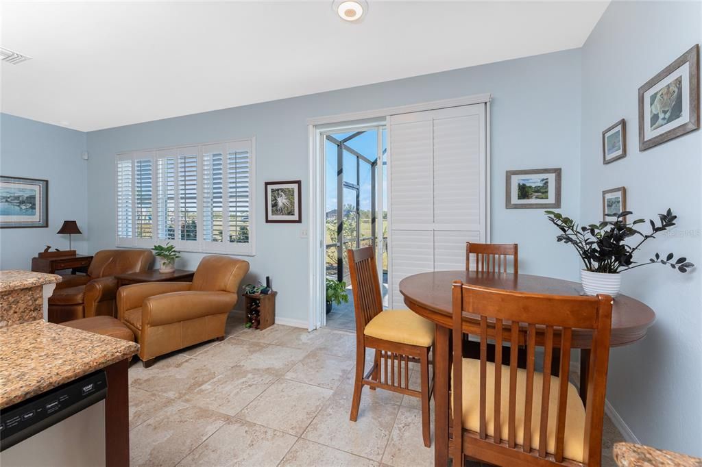 Family Room and kitchen