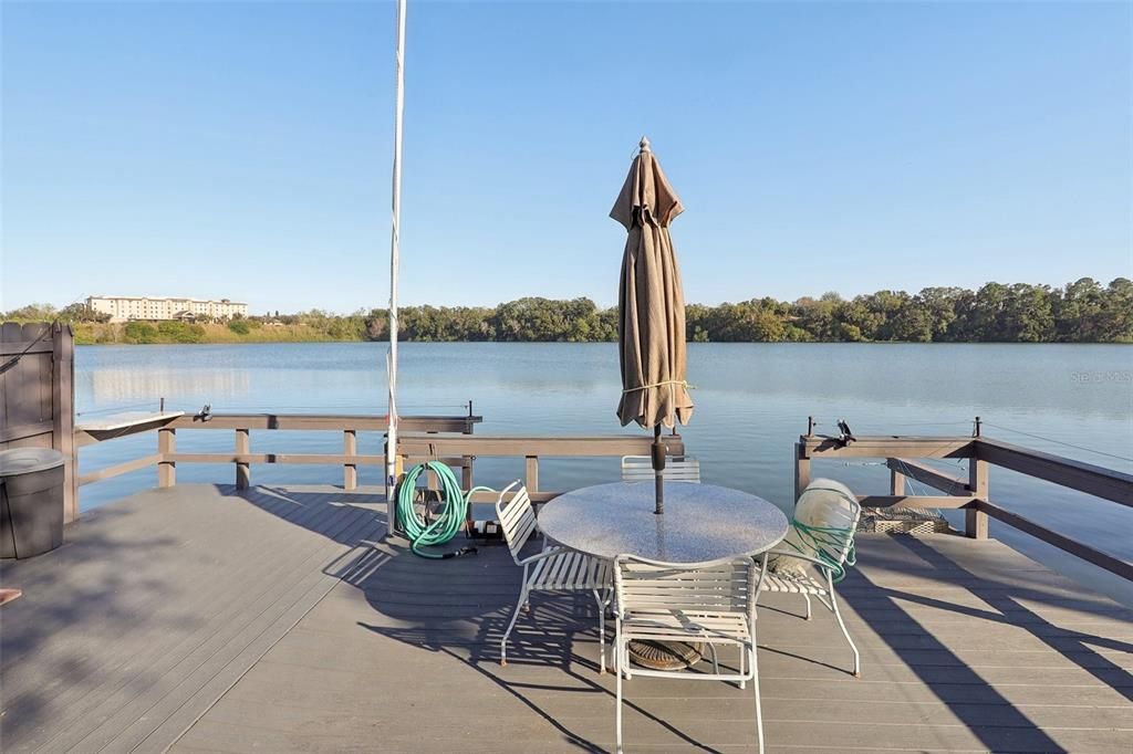 Dock overlooking Lake Frances