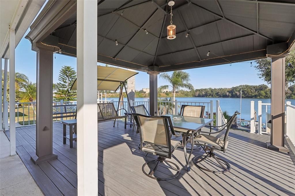 Gazebo and Lake Frances view