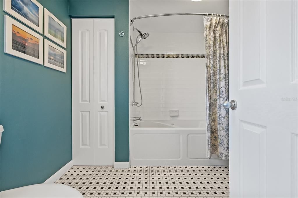 Master Bathroom has a heated jet tub.