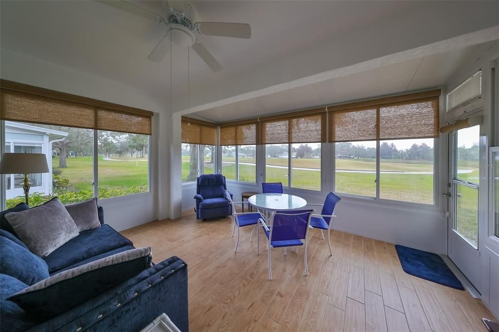 Gorgeous finished Florida Room with view