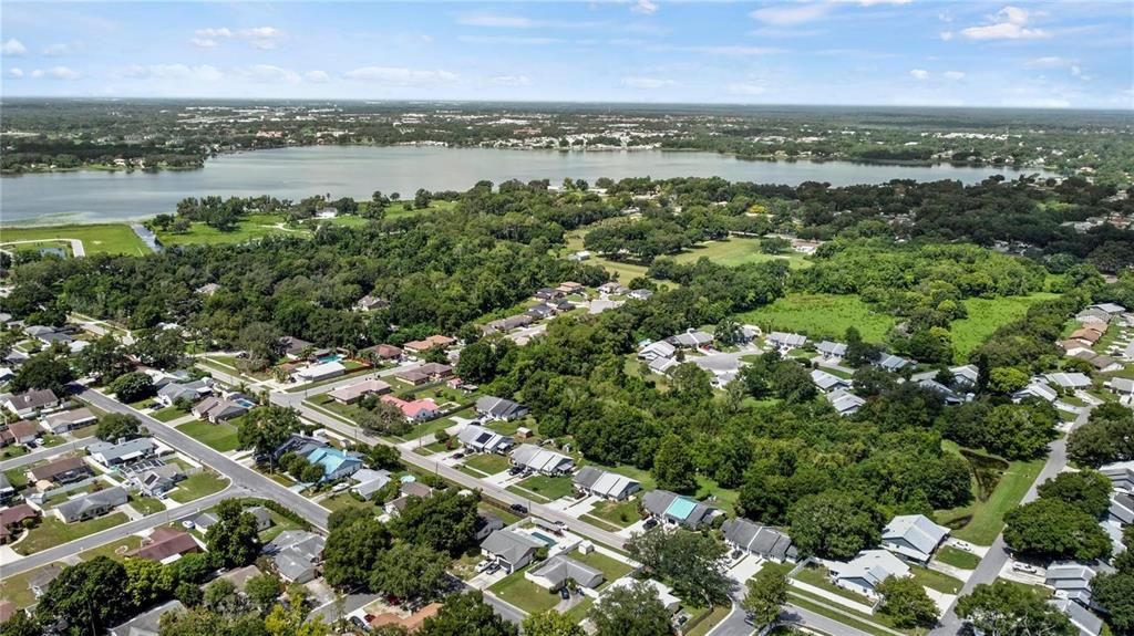 Aerial of home and immediate area