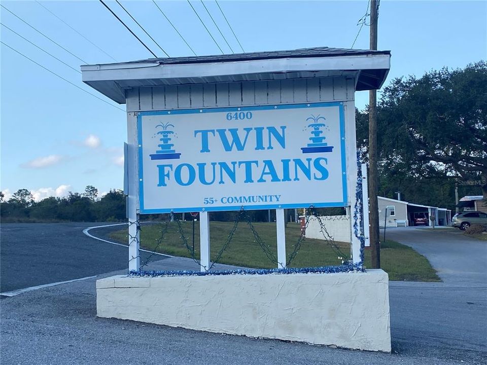 Twin Fountains is a 55+ manufactured home community