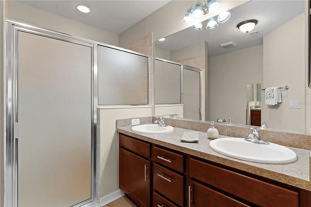 Primary Bedroom with Ensuite with double sinks