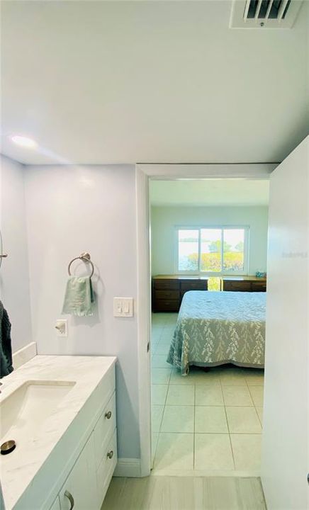 Ensuite bath looking toward master bedroom