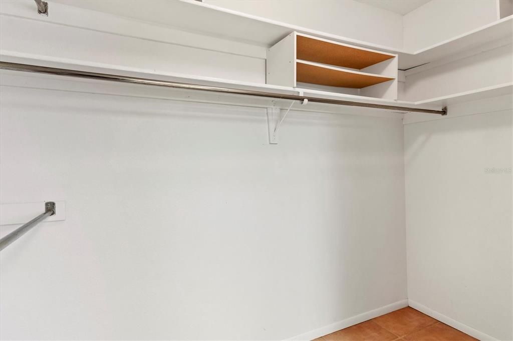 Primary walk in closet