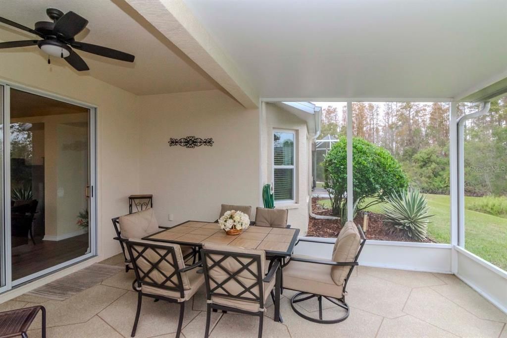 Dining area - Covered back patio