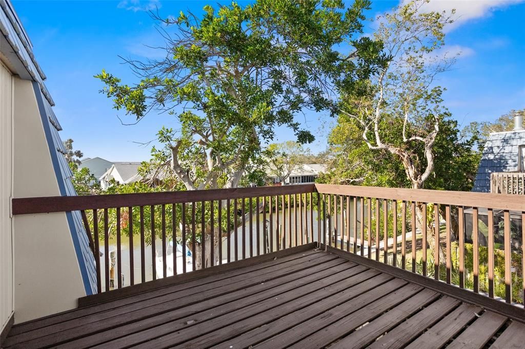 upstairs balcony