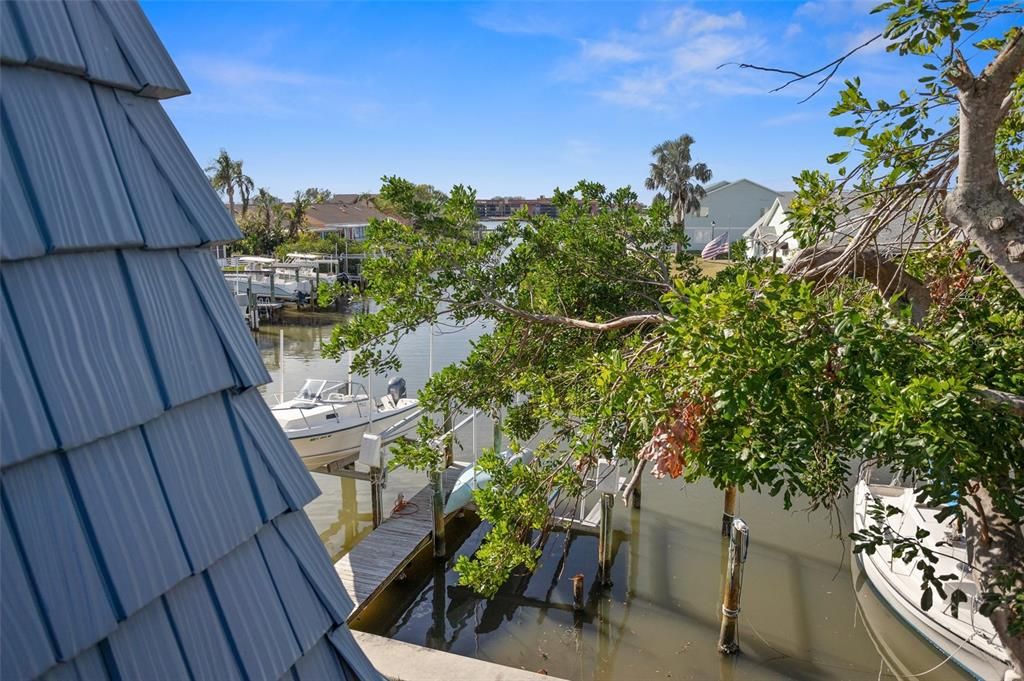 view from upstairs balcony