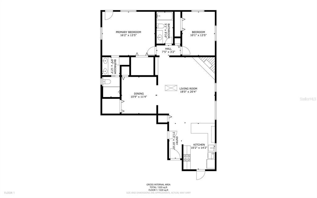 For Sale: $565,000 (2 beds, 2 baths, 1346 Square Feet)