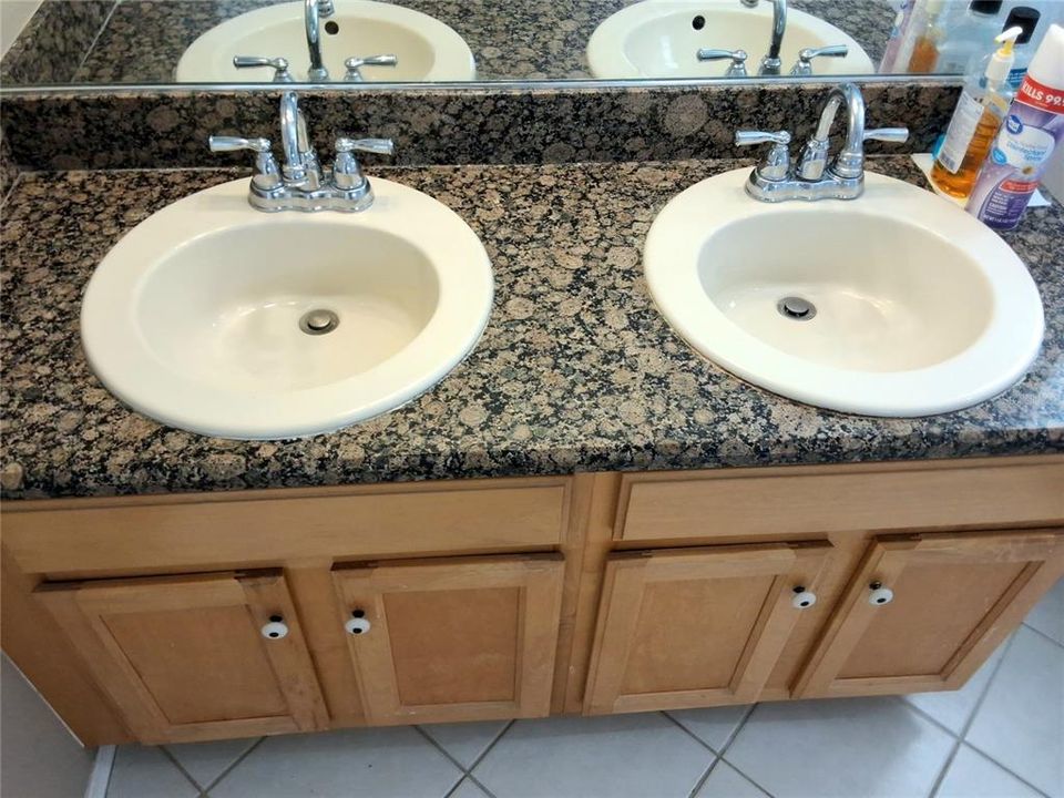 Master Bath dual sinks