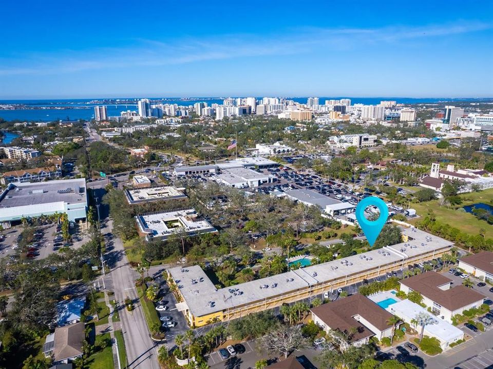 Proximity to downtown Sarasota