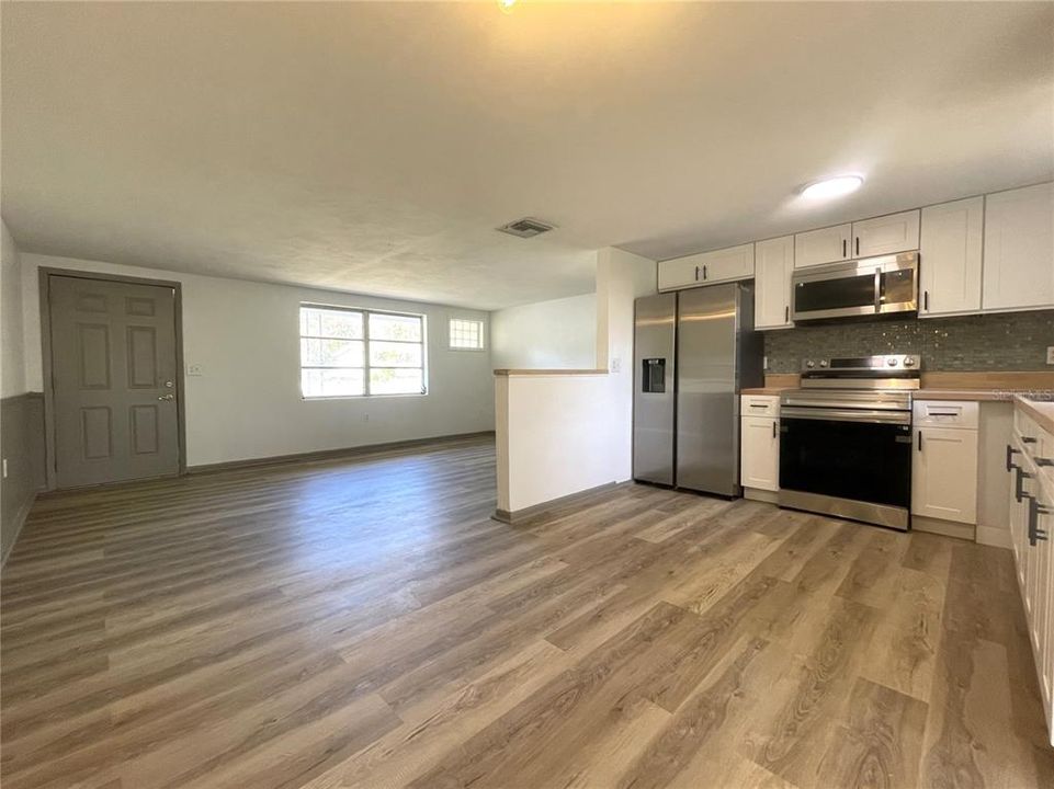 Kitchen and dining area