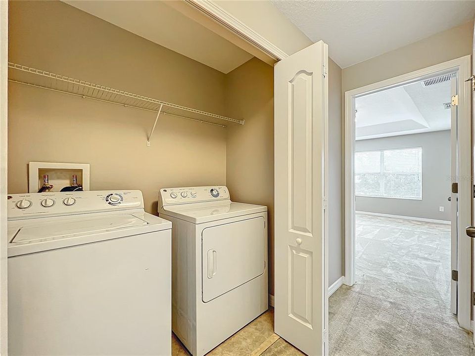 The washer and dryer convey with the sale.