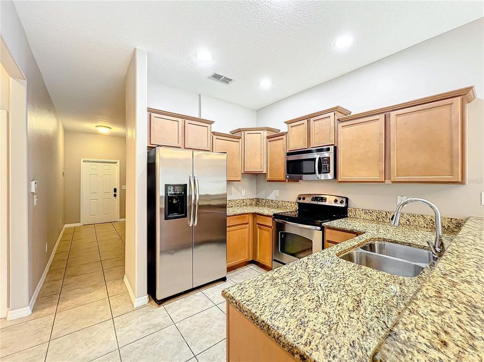 Looking from the kitchen to the front of the home.