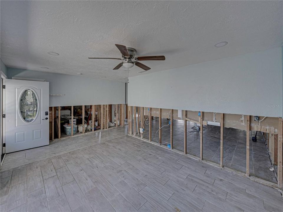 Front Door and Living Room