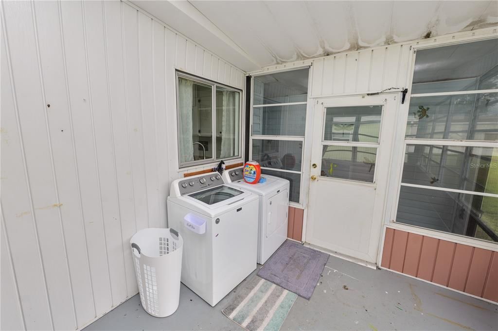 Laundry Area in Florida Room