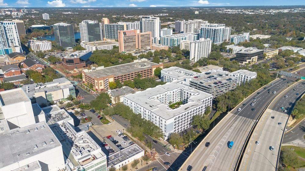 Aerial View to Downtown