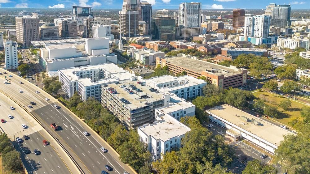 Aerial View to Downtown