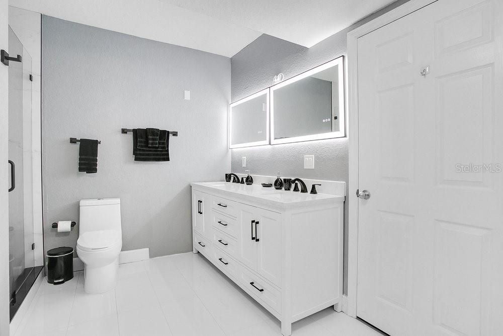 Bathroom with Double Vanity Sink