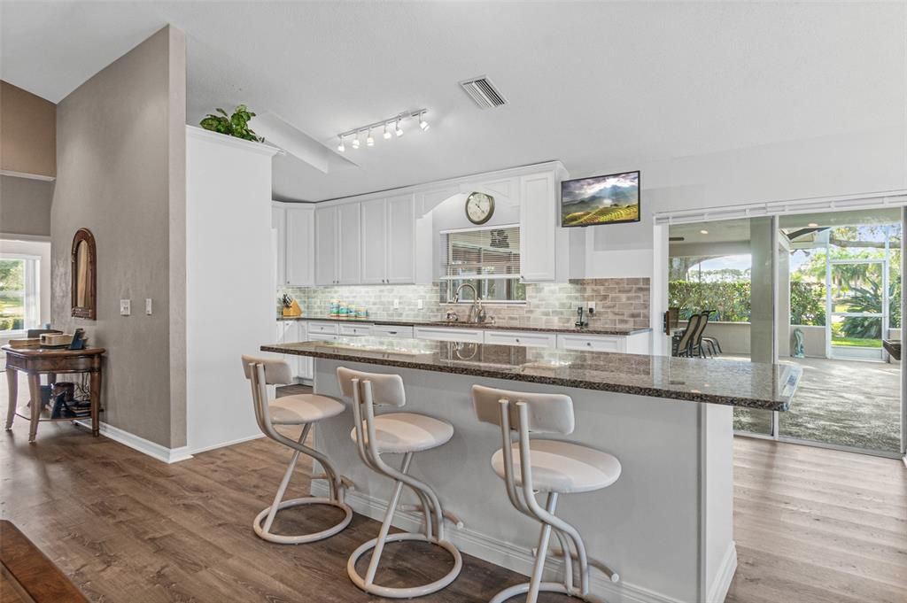 Breakfast Bar in Kitchen