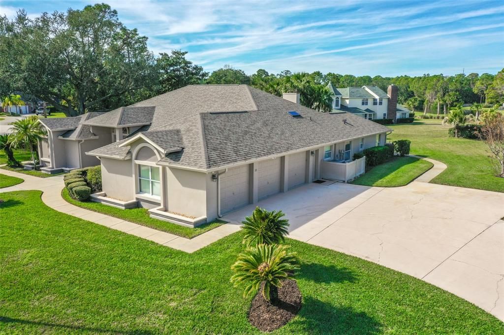 3 Car Garage w/Walkway to Front Door